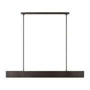 Pench Large Tapered Linear Pendant in Dark Bronze
