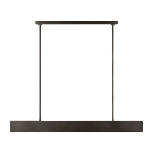 Pench Large Tapered Linear Pendant in Dark Bronze