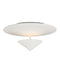 One Light Flush Mount in Yeso Blanco