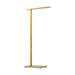 Stagger LED Floor Lamp in Natural Brass