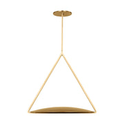 Cymbal Large Pendant in Natural Brass