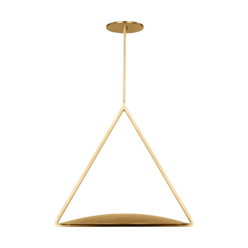 Cymbal Large Pendant in Natural Brass