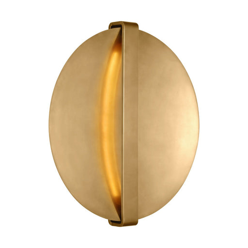 Cymbal Large Wall Sconce in Natural Brass