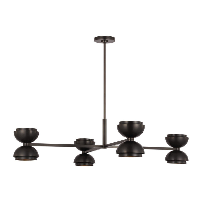 Shanti X-Large 4-Light Chandelier in Dark Bronze