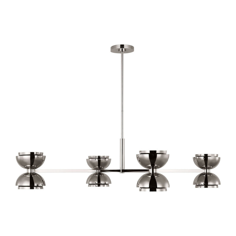 Shanti X-Large 4-Light Chandelier in Polished Nickel
