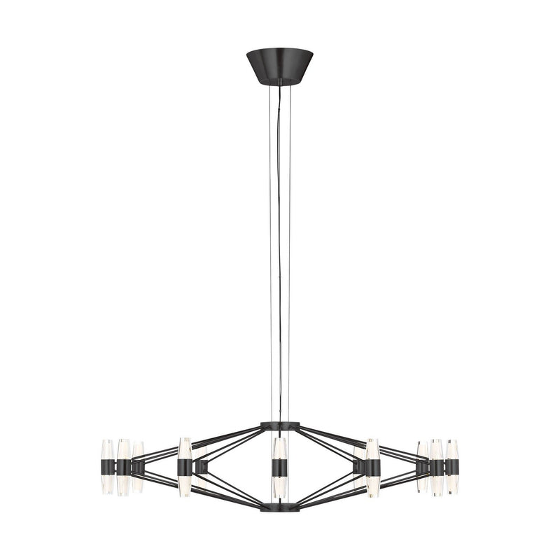 Lassell Large 24-Light Chandelier in Dark Bronze