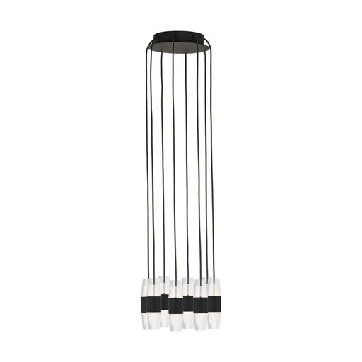 Lassell Short 8-Light Pendant in Nightshade Black