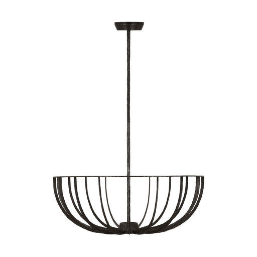 Sanchi X-Large 2-Light Convertible Pendant in Aged Iron