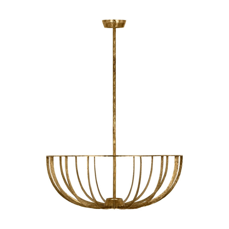 Sanchi X-Large 2-Light Convertible Pendant in Polished Antique Brass