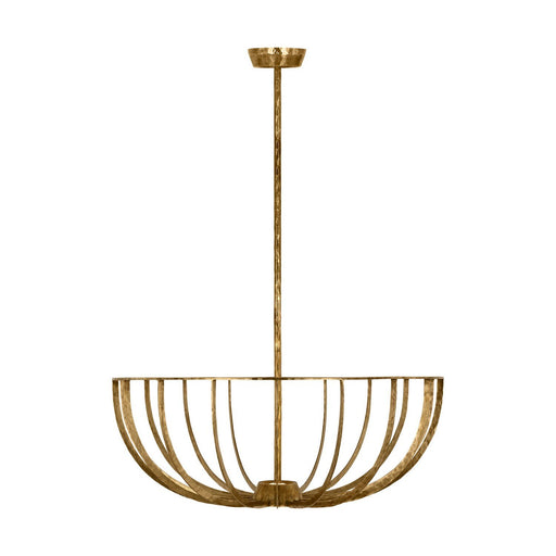 Sanchi X-Large 2-Light Convertible Pendant in Polished Antique Brass