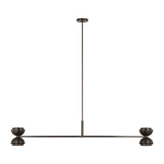 Shanti X-Large 2-Light Linear Pendant in Dark Bronze