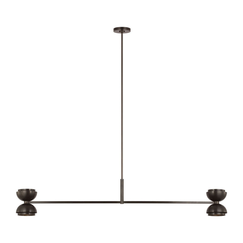 Shanti X-Large 2-Light Linear Pendant in Dark Bronze