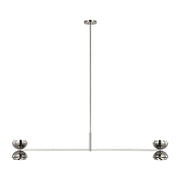 Shanti X-Large 2-Light Linear Pendant in Polished Nickel