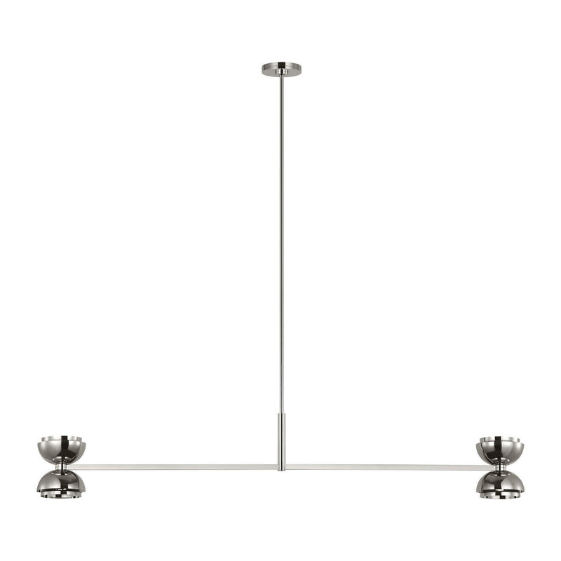 Shanti X-Large 2-Light Linear Pendant in Polished Nickel