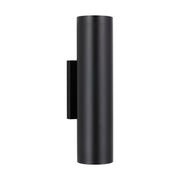 Pressa Round Medium Outdoor Wall Sconce in Black