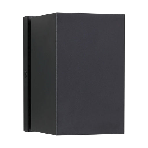 Pressa Square Small Outdoor Wall Sconce in Black
