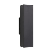 Pressa Square Medium Outdoor Wall Sconce in Black