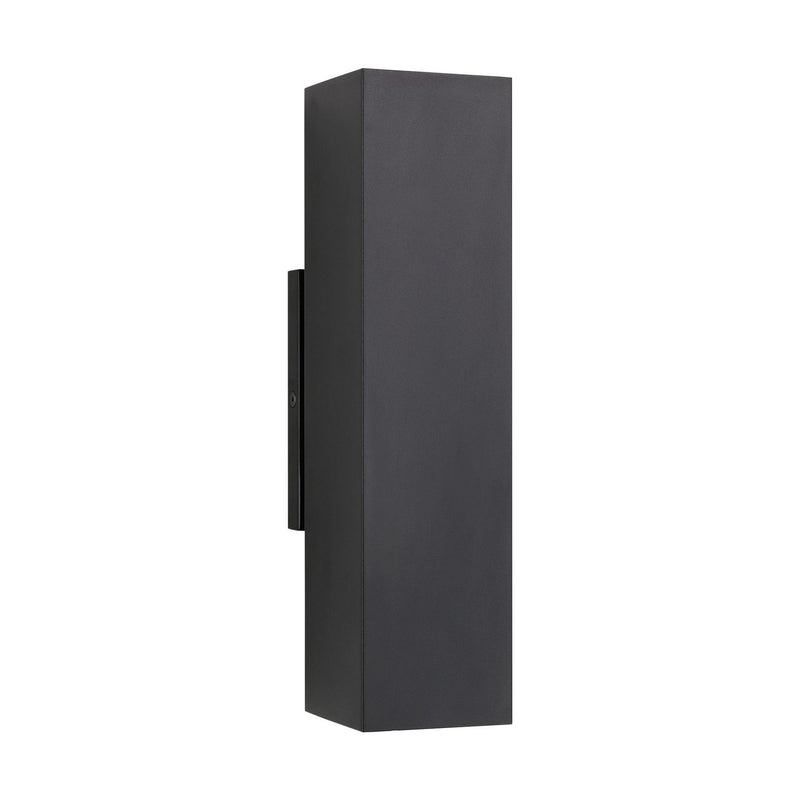 Pressa Square Medium Outdoor Wall Sconce in Black