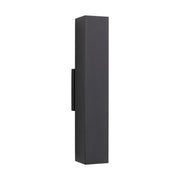 Pressa Square Large Outdoor Wall Sconce in Black