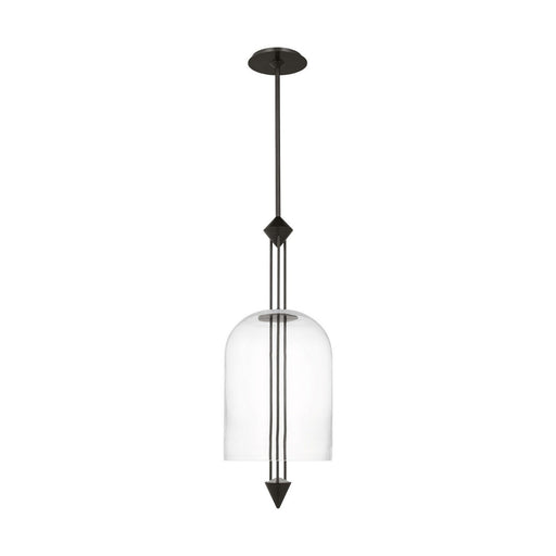 Cathedral Medium Pendant in Clear Dark Bronze