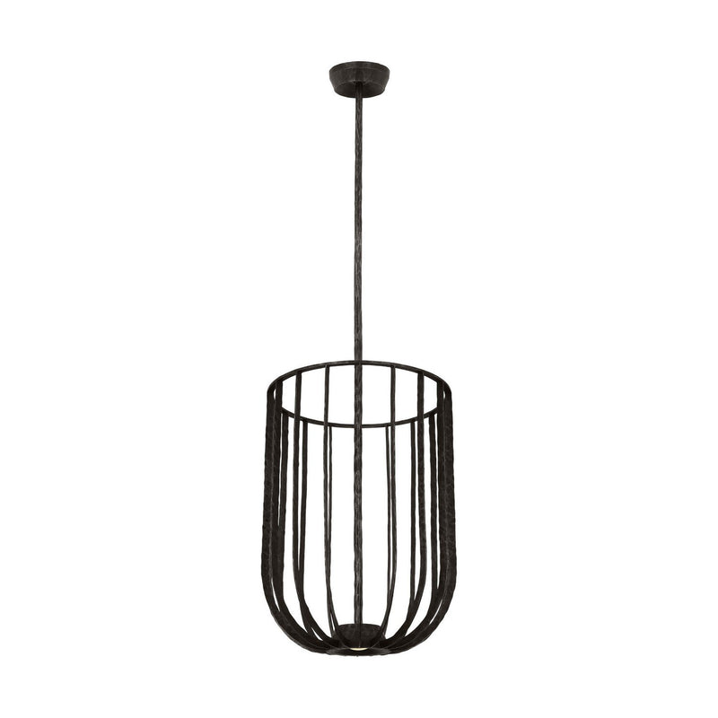 Sanchi Large 2-Light Pendant in Aged Iron