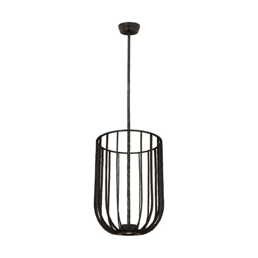 Sanchi Large 2-Light Pendant in Aged Iron
