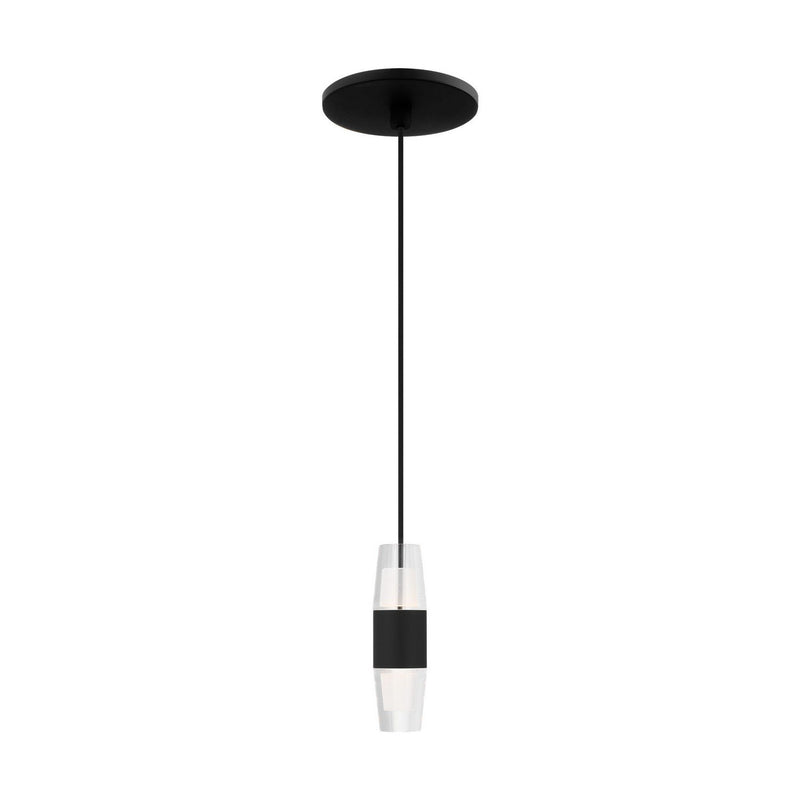Lassell Short Pendant in Nightshade Black