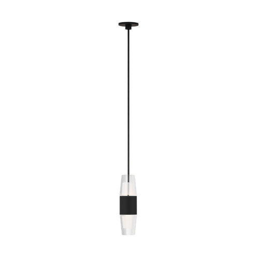 Lassell Short Port Alone Pendant in Nightshade Black