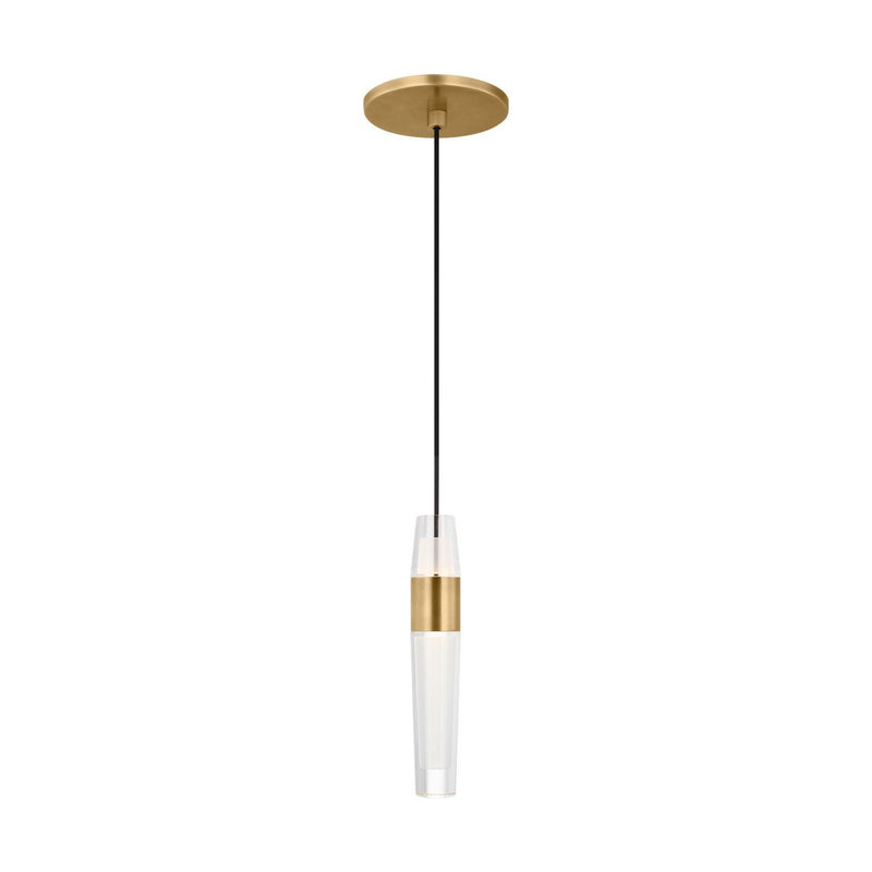 Lassell Pendant in Natural Brass