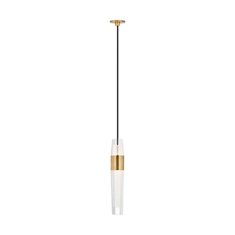 Lassell Port Alone Pendant in Natural Brass
