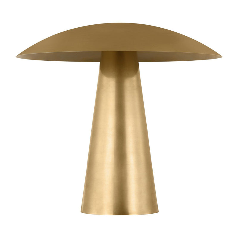 Aegis Medium Table Lamp in Natural Brass