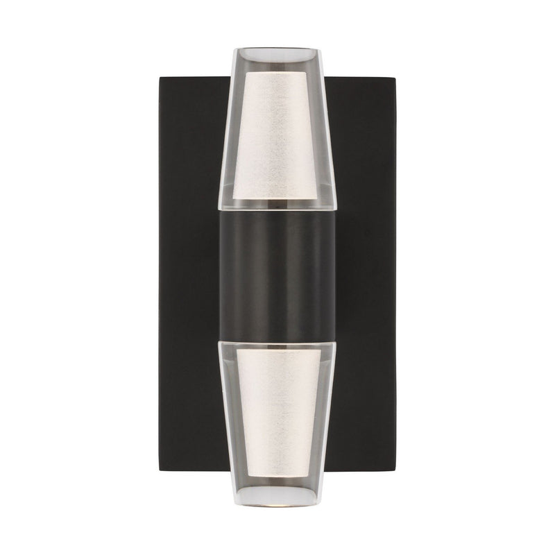 Lassell Single Short Wall Sconce in Dark Bronze