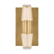 Lassell Single Short Wall Sconce in Natural Brass