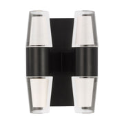 Lassell Double Short Wall Sconce in Dark Bronze