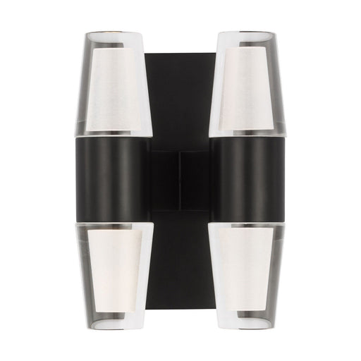 Lassell Double Short Wall Sconce in Dark Bronze