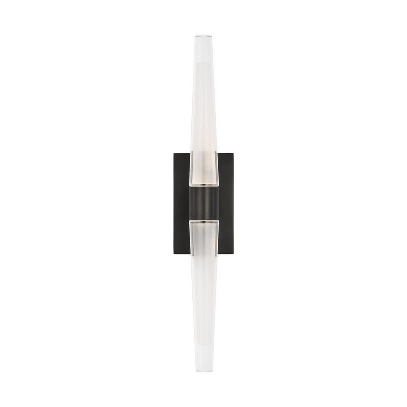 Lassell Single Tall Wall Sconce in Dark Bronze