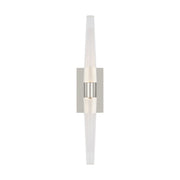 Lassell Single Tall Wall Sconce in Polished Nickel