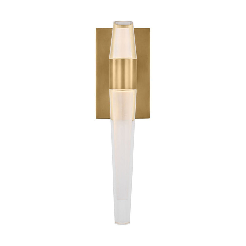 Lassell Single Wall Sconce in Natural Brass