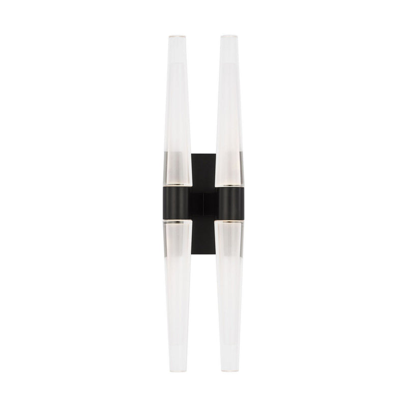 Lassell Double Tall Wall Sconce in Dark Bronze