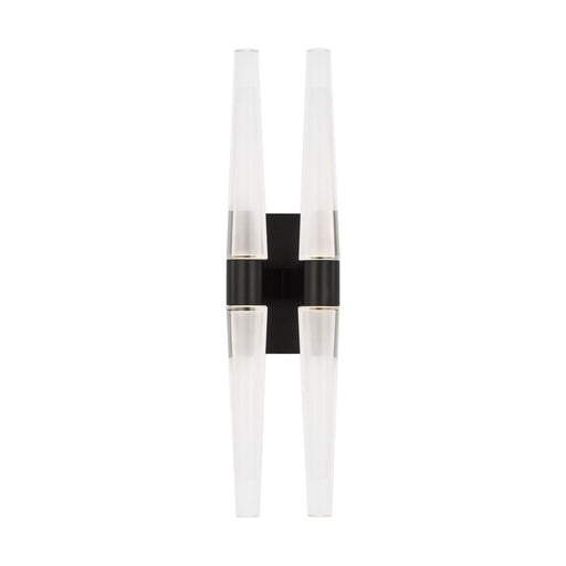 Lassell Double Tall Wall Sconce in Dark Bronze