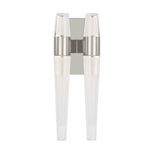 Lassell Double Wall Sconce in Polished Nickel