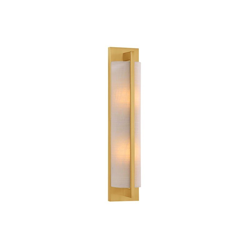 Newell 2-Light Wall Sconce in Warm Brass