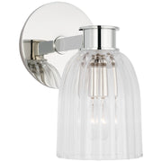 Asalea Single Bath Sconce in Polished Nickel