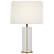 Lineham 16" Cordless Accent Lamp in Crystal and Hand-Rubbed Antique Brass