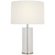 Lineham 16" Cordless Accent Lamp in Crystal and Polished Nickel