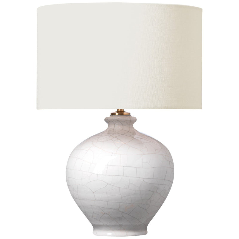 Gaios 13" Cordless Table Lamp in Crackled Ivory