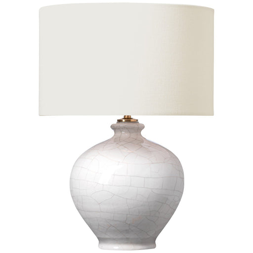Gaios 13" Cordless Table Lamp in Crackled Ivory