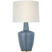 Paros 31" Table Lamp in Polar Blue Crackle
