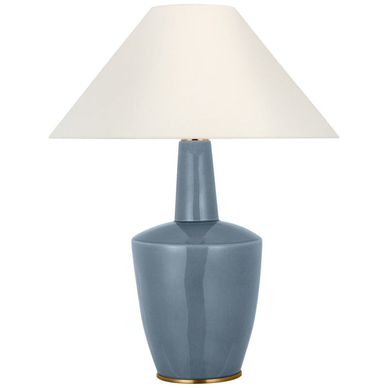 Paros 31" Table Lamp in Polar Blue Crackle