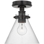 Parkington 9" Conical Flush Mount in Bronze